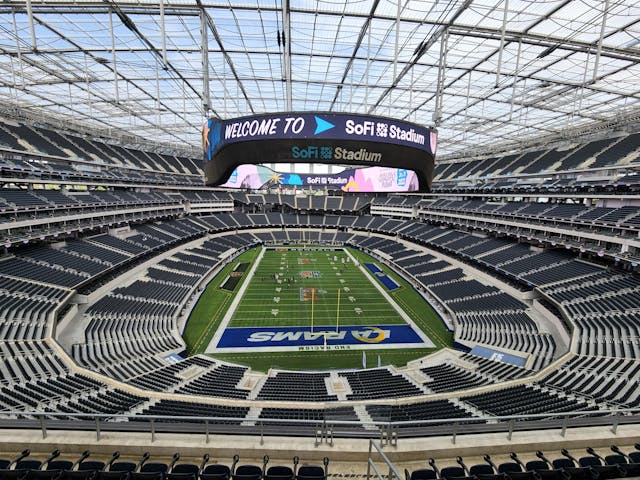 SoFi Stadium interior Los Angeles